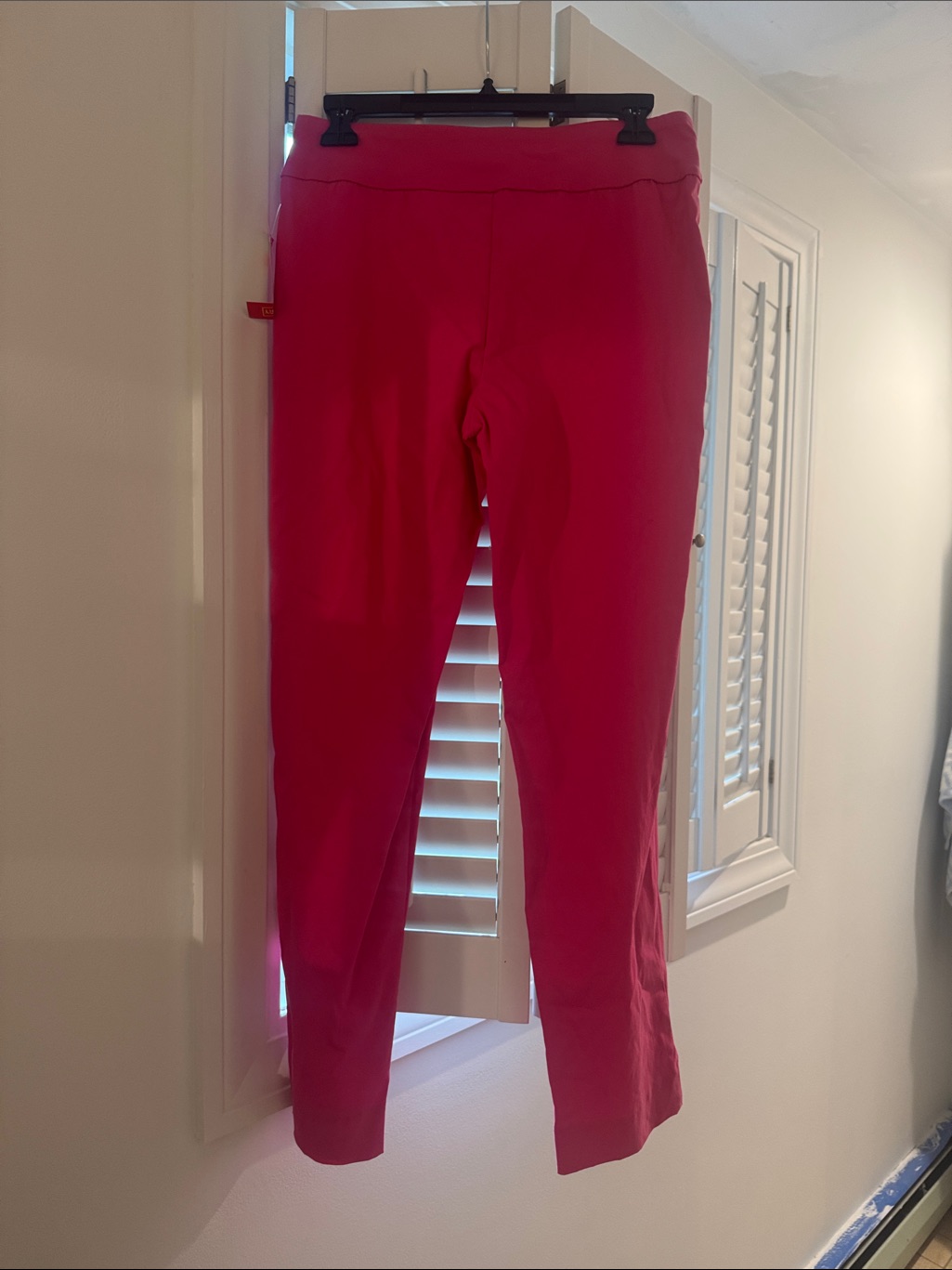 Hot Pink Slim Tapered Pants